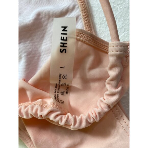 Light Pink Halter Bikini Large Sexy Swimwear Summer Beachwear‎ Y2K Pool Cute Fun - Picture 6 of 8